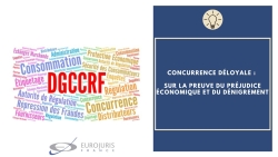 Concurrence déloyale et preuve du préjudice Concurrence déloyale et preuve du préjudice